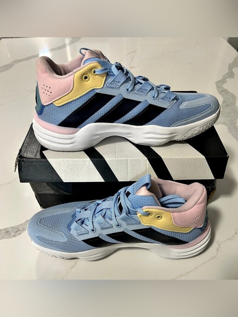 Adidas Sneakers Court Stabil W Blue & Pink